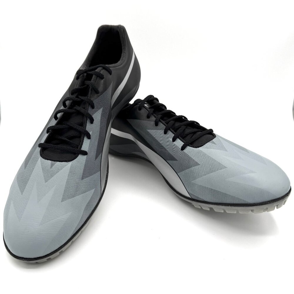 PUMA evoSPEED Sprint v6 Track Spikes Men’s 13 Silver Black Complete Set NWB